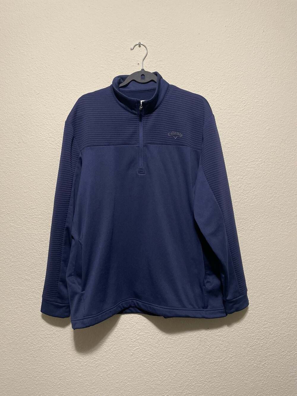 Callaway Men's Size Large Navy Blue Quarter Zip Pullover